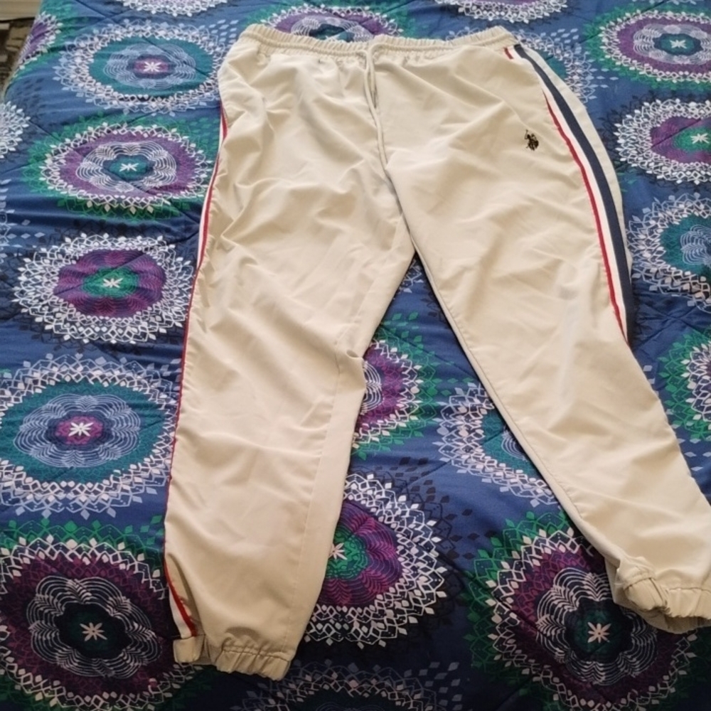 U.S. Polo Assn. Cream Track Pants